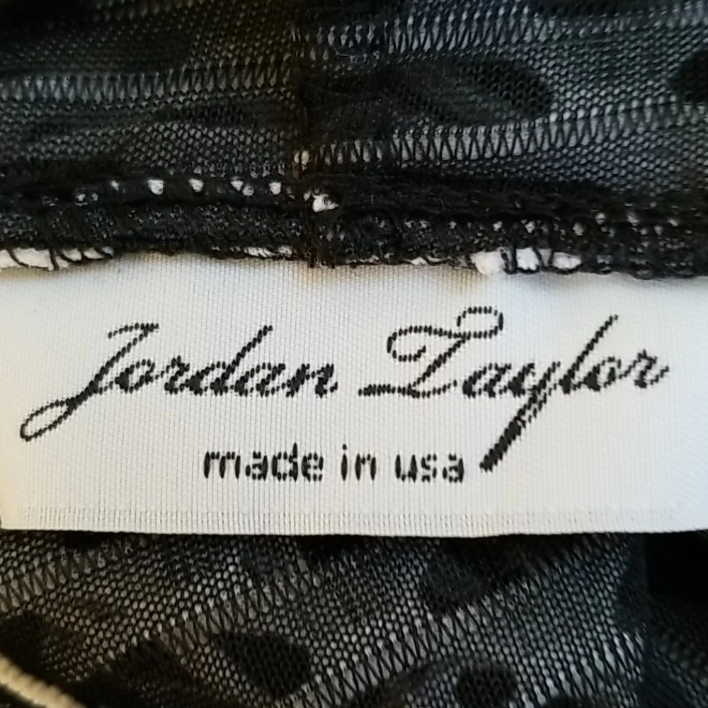 Jordan Taylor black White hooded beach cover up